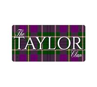 McMug - The Taylor Clan (Taylor Modern Tartan) - Metal Sign, Decorative Sign, 200mm x 100mm