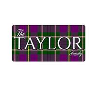 McMug - The Taylor Family (Taylor Modern Tartan) - Metal Sign, Decorative Sign, 200mm x 100mm