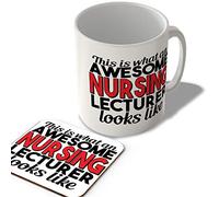 McMug - This is What an Awesome Nursing Lecturer Looks Like - Mug and Coaster Set, Ceramic, 11fl.oz.