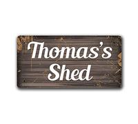 McMug - Thomas's Shed - Metal Sign, Decorative Sign, 200mm x 100mm