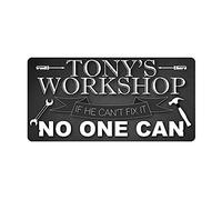 McMug - Tony's Workshop - Metal Sign, Decorative Sign, 200mm x 100mm