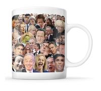 McMug - UK Politics Collage Funny Prime Minister Gift Mug, Ceramic, 11fl.oz.