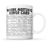 McMug - Work Meeting Bingo Card - Funny Office, Colleague Mug, Ceramic, 11fl.oz.