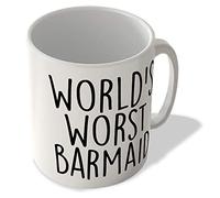 McMug - World's Worst Barmaid - Mug, Ceramic, 11fl.oz.