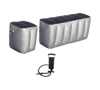 MCMUZKZS 2 Pieces Inflatable Car Mattress Space Filling Pad Air Flocked PVC Portable Easy Installation Suitable for Rest And Travel, Straight