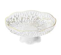 MCMUZKZS Decorative Fruit Basket on A Pedestal - Versatile And Trendy - Ideal As A Display Stand for Living Rooms, Parties, Banquets, Kitchens And, White