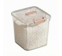 MCMUZKZS Kitchen Rice Bucket Airtight Food Container Grain Bin Storage Box Canister With Silicone Seal And Snap Buckles Clear Viewing Body And Hinged Top, color to 4, size to 4