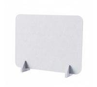 MCMUZKZS Office Desk Divider Partition Panel Privacy Screen Wool Felt Tabletop Barrier for Keeping Distraction Away Suitable for Classroom Home Office, Light Gray, 40-60cm