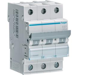 MCN363E OVERCURRENT CIRCUIT BREAKER C 63A 3P 3M 6KA
