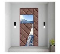MCNDSI Magnetic Thermal Insulated Door Curtain Side Opening Magnetic Screen Door Upgrade Thermal Door Cover Prevent Heat Loss Wind Cold and Noise Proof(U,85x190cm/33.4x75in)