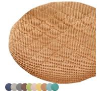 MCNDSI Round Chair Cushions 12/14/16 Inch Chair Pad for Kitchen Dining Anti-Slip Round Stool Pad Comfortable Seat Cushion with Removable Cover for Home Office Coffee(Style1,20inch/50cm)
