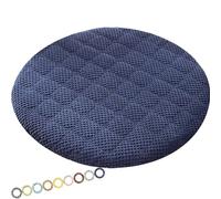 MCNDSI Round Stool Chair Cushion Round 12/14/16/18/20 inches Seat Cushion 1/2/4pcs Round Stool Cushion Anti-Slip Round Chair Pad with Elastic(K9,1PC_12INCH/30CM)