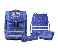 McNeill Biggy school bag set 5pcs. silver colored