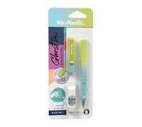 McNeill - Ghost Pen - Gradient - Erasable Fountain Pen for School and Everyday Use | For Right and Left-Handed Users | Thermal Erasable Ink, Ergonomic, Refillable (Gardient Turquoise Set)