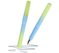 McNeill - Ghost Pen - Gradient - Erasable Fountain Pen for School and Everyday Use | For Right and Left-Handed Users | Thermal Erasable Ink, Ergonomic, Refillable (Gradient Turquoise)