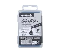 McNeill - Ghost Pen Ink Cartridges - Thermal Erasable Ink for Ghost Pen Fountain Pen | Replacement Cartridges in Various Colours | Clean Writing & Residue-Free Erasing (Black)