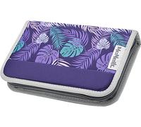 McNeill Jungle filled pencil case, 23 pieces., purple, One Size