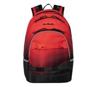 McNeill Milo Cranberry School Backpack + Pencil Case, red/black, ca. 30 x 43 x 23 cm, Backpack