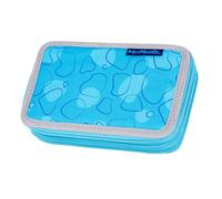 McNeill Pencil Case with Three Compartments Bubble Light Blue