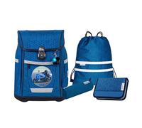 McNeill Tenero School bag set 5-piece silver colored