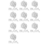 Mcnhbdgg 1:50 White Figures Architectural Model Human Scale HO Model Plastic Peoples,100 Pieces