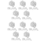 Mcnhbdgg 1:50 White Figures Architectural Model Human Scale HO Model Plastic Peoples,20 Pieces