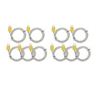 Mcnhbdgg 10 Pieces 3 Meters K Type Thermocouple Temperature Probe Sensor K Type Measure Range -50 to 400 Celsius, with TM902C
