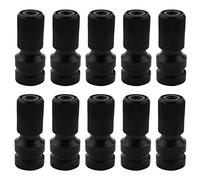 Mcnhbdgg 10pcs 1/2 Inch Square to 1/4 Inch Hex Ratchet Socket Wrench Socket Adapter Spanner Set Drive Converter Impact Tool