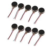 Mcnhbdgg 10Pcs DC3V/0.1A 1.5V/0.05A 10X2.7mm Coin Mobile Phone Vibration Motor Silver