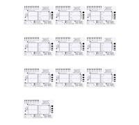 Mcnhbdgg 10X ECG 7 Step Ruler, ECG 7 Step Ruler for ECG/EKG Interpretation, Rapid and Quick Cardiac Analysis and Measurement Tool