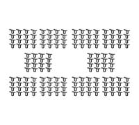 Mcnhbdgg 160pc 35mm Solar Panel Water Drainage Clips,PV Modules Clips for Water Drain Photovoltaic Panel Water Drain Clips