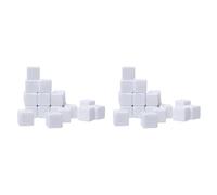 Mcnhbdgg 16MM White Acrylic Cubes Blank Dice for,Math Counting Teaching,Alphabet Numbers Custom Dice Making,96PCS