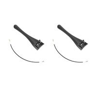 Mcnhbdgg 2 Set 3/4 and 4/4 Universal Cello Tailpiece with Tail Rope 2-Piece Aluminum Alloy Pull Plate Adjustable