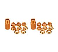 Mcnhbdgg 2 set Radio Transmitter Switch Fixed Nut & Installation Spanner for Futaba JR T8FG T14SG T18Sz T16Sz,Yellow