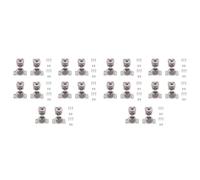 Mcnhbdgg 20 Pack 1-1/4 Inch 3D Overlay Soft Close Concealed Hinges for Face Frame Door, Control Closing Speed,105° Open Angle