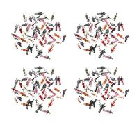 Mcnhbdgg 200Pcs G Scale 1:30 Mix Painted Model People Train Park Street Passenger Figures