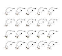 Mcnhbdgg 20set 27MM Guitar Pickup Piezo Transducer Prewired Amplifier with 6.35MM Output Jack