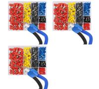 Mcnhbdgg 2250pcs Twin Wire Ferrules Kit Wire Terminal Ferrules Crimp Connector Twin Ferrules Dual Bootlace Ferrule Teminator Kit