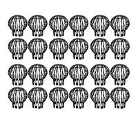 Mcnhbdgg 24PCS Gutter Guard Downspouts Filter Strainer Preventing Leaf Debris Branches Roof Moss from Clogging the Pipes