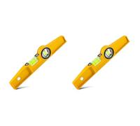 Mcnhbdgg 2pcs 10Inch DieCast Magnetic Level, Magnetic Professional Scaffolding Spirit Level