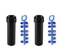 Mcnhbdgg 2pcs 3/4 Inch Female Thread -Up Sprinkler Gear Drive Lawn Sprinkler Head Part-Circle Pattern 40°-360°Adjustable