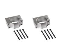 Mcnhbdgg 2pcs 65mm Spindle Clamp Motor Bracket, Aluminum Bracket Clamp with 8 Screws for CNC Engraving Machine Motor Bracket