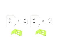 Mcnhbdgg 2X 12428-0364 Front Bottom Protection Aluminum Sheet and Front Bumper for 12428 12427 RC Car Spare Parts