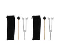 Mcnhbdgg 2X 256Hz 256C Aluminum Alloy Tuning Fork with Hammers for Nervous System Testing Sound Healing Therapy Health Care