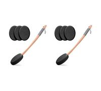 Mcnhbdgg 2X Back Lotion Applicator with Long Handle and 8 Replaceable Pads, Ideal for Young People and the Elderly-Black.