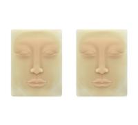 Mcnhbdgg 2X Beginner 3D Silicone Permanent Makeup Tattoo Training Practice Fake Skin Blank for Microblading Face