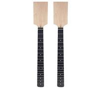Mcnhbdgg 2X Electric Guitar Neck Paddle Head Rosewood on Maple 22 Frets Dot Inlay Unfinished DIY Parts