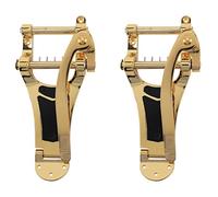 Mcnhbdgg 2X Electric Guitar Tremolo Bridge Replacement Vibrato LP Guitar Parts Alloys Tremolo Tailpiece Bridge Crank Bar Golden