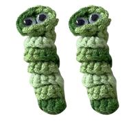 Mcnhbdgg 2X Handmade Worry Worm Gift, Crochet Worry Worm Inspirational Cares, Cute Knitted Gift B