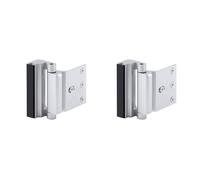Mcnhbdgg 2X Home Security Door Lock Child Safety Door Reinforcement Lock Hinge Night Lock Reinforcement Lock Silver